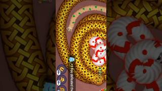 Worms Zoneio slither snake top 01  Worms Zone best gameplay hungry snake wormszone shorts [upl. by Legna]