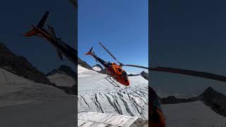 Alpine worker gets picked up for shift 🏔️🚁 🎥 alpinework [upl. by Ahsea]