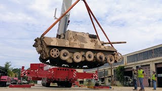 Jagdtiger quot331quot Hauled Across Ft Benning to New NACC Tank Facility [upl. by Ibot]