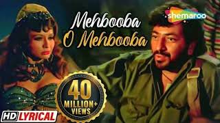 Mehbooba Mehbooba With Lyrics  RD Burman  Sholay 1975  Helen  Amjad Khan [upl. by Jackqueline196]