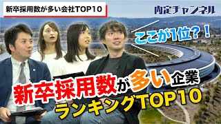 新卒採用数が多い企業ランキング！（三菱電機パナソニックニトリ等）｜Vol252 [upl. by Naitsirhc634]