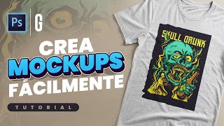 Photoshop Tutorial  Crea MOCKUPS FÁCILMENTE con esta Técnica  Create TShirt Mockup EASILY [upl. by Sardella]