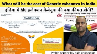 what will be the cost of hiv injection cabenuva generic injection price in india viiv healthcare [upl. by Augustina43]