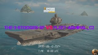 THE3STOOGESSF vs FLEETADMIRALC2 EPITOME ORGANIZATION modernwarships [upl. by Abbub]