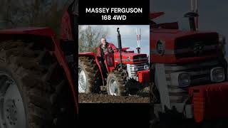 MASSEY FERGUSON 168 4WD masseyferguson 168 4wd tractor plowing farming landwirtschaft [upl. by Leilamag]