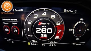 Audi RS4 B9 Avant 450 HP Sound amp Acceleration 0260 kmh [upl. by Enimsay]