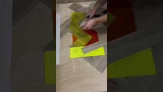 Double herringbone mawboards scribe flooringherringbone diy home homedecor [upl. by Gerc]