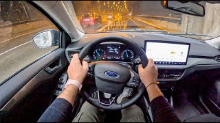 2023 Ford Focus Facelifting 10 125HP 0100 POV Test Drive 1729 Joe Black [upl. by Azenav726]