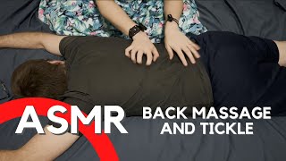 ASMR Best Back Massage Scratch amp Tickle  No Talking [upl. by Ellynad]