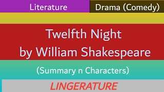 Summary of Twelfth night by William Shakespeare in Urdu  in Hindi [upl. by Lednar]