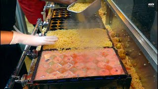 Crunchy Takoyaki  Street Food in Japan [upl. by Pettit]