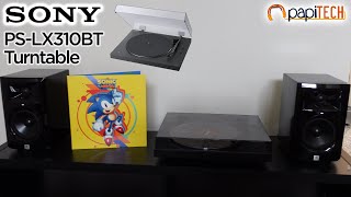 Sony PSLX310BT Turntable Unboxing Setup Demo [upl. by Almeta]