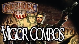 Bioshock Infinite Achievement Walkthrough  Combination Shock  All 8 Vigor Combos [upl. by Acinonrev]