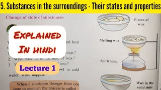 6th Std  Science  Chapter 5 Substances in the surroundings  their states and properties explained [upl. by Alben]