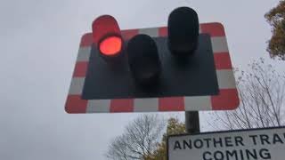 Nantwich Newcastle Road Level Crossing Cheshire Sunday 03112024 [upl. by Odlabu]