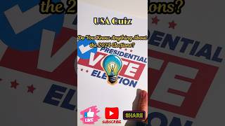 Can You Ace This 2024 Election Quiz 2024 US Presidential Elections General Knowledge Quiz [upl. by Octavla21]