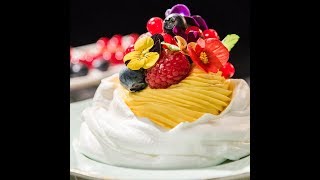 Vanilla CreamFilled Meringues with Berries [upl. by Agna]