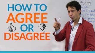 Conversation Skills How to agree or disagree in English [upl. by Amhsirak]