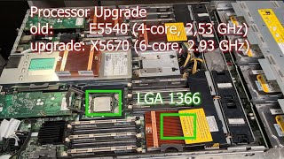 HP Server Upgrade Intel Xeon E5540 to X5670 with LGA1366 Socket for Proxmox [upl. by Amikehs]