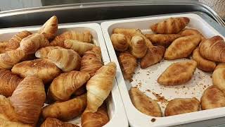 BREAKFAST AT THE SANDY BEACH HOTEL 🏨 LARNACA CYPRUS 🇨🇾 [upl. by Gay]