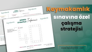 Kaymakamlık Sınavına ÖZEL Çalışma Stratejisi  İlan gelmeden yola çıkmalıyız [upl. by Langille938]