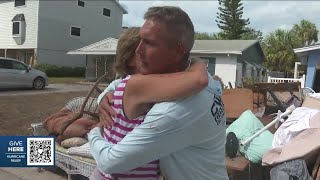 Florida surfer hailed for saving trapped neighbors lives during Hurricane Helene [upl. by Fugazy]