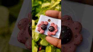 মাটি দিয়ে বানালাম ছোট্ট একটা কানের দুল art clay earrings shorts viralvideo minivlog [upl. by Nerrak]