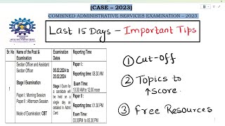 💥CSIR ASO 2023 I Last 15 Days 💥 [upl. by Aklog]