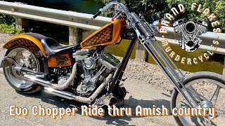 Harley Davidson Evo Chopper POV Ride Through Amish Country [upl. by Miranda]