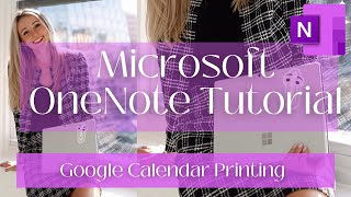 Printing a Google Calendar to Microsoft OneNote [upl. by Lotsirk949]