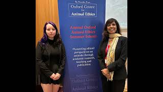 Undergrad Morgan Poulter presents at Oxford Animal Ethics Summer School [upl. by Colston801]