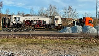 Efterjustering af togskinnerne i Brønderslev [upl. by Nosyd]