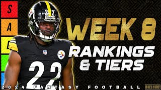 Week 8 Running Back Rankings  2024 Fantasy Football [upl. by Eicyac]