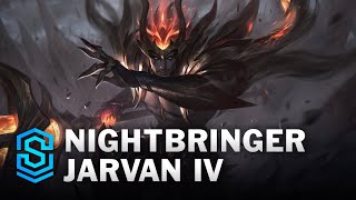 Nightbringer Jarvan Skin Spotlight  League of Legends [upl. by Zenobia]