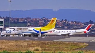 Uruguayan BQB CXPOS ATR72500 Landing at Clermont Auvergne Airport [upl. by Womack]