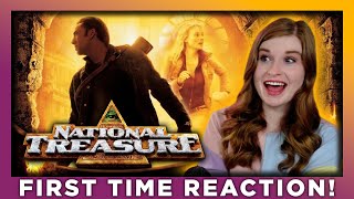 NATIONAL TREASURE 2004  MOVIE REACTION  FIRST TIME WATCHING [upl. by Aluk]