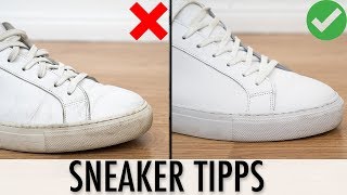 SNEAKER PFLEGEN amp SCHÜTZEN ● 5 einfache TIPPS für gepflegte SNEAKER [upl. by Bajaj]