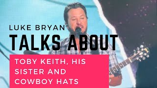 Luke Bryan Reveals Heartfelt Story About His Cowboy Hat And Toby Keith [upl. by Audette]