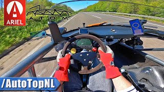 ARIEL ATOM MK35 SUPERCHARGED  FIRST DRIVE on AUTOBAHN by AutoTopNL [upl. by Gen]