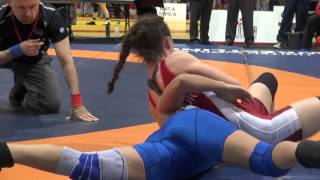 2016 CDN JR NAT FW48kg Farrantina Gatta Brock vs Jade Dufour Montreal [upl. by Ennaid]