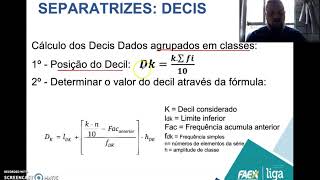 Estatística  Aula 6  Medidas de Posição  Separatrizes  Cálculo de Decis [upl. by Rozalie10]