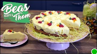 Ostertorte Rezept 🐰 Eierlikör Schlampampel backen 🥚 [upl. by Innavoj]