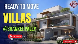 Ready to move Villas in Shankarpally  Low Budget Villas in Hyderabad  Villas for Sale  hydrealty [upl. by Anirtak725]