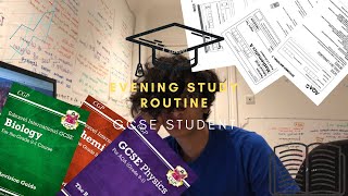 Evening Study Routine  GCSE STUDENT  Productive [upl. by Prevot]