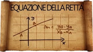 Retta  come determinarne lequazione [upl. by Ariam818]