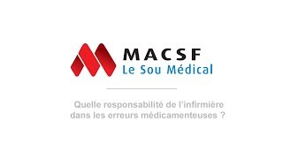 Quelle responsabilité de linfirmière dans les erreurs médicamenteuses [upl. by Belldas]