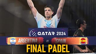 ARGENTINA vs SPAIN  FINAL PADEL CHAMPIONSHIPS QATAR 2024 [upl. by Losiram901]