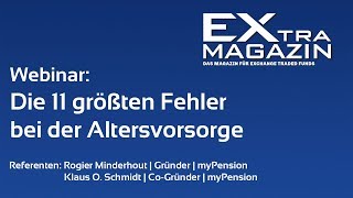 myPension Die 11 größten Fehler bei der Altersvorsorge [upl. by Sinnej730]