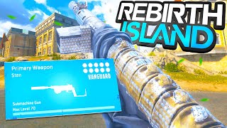 the 1 STEN LOADOUT is AMAZING on REBIRTH ISLAND🔥 Vanguard Warzone [upl. by Meares]