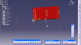 Catia V5 Tutoril58 Advanced Removed Multi Section Solid [upl. by Hgielak620]